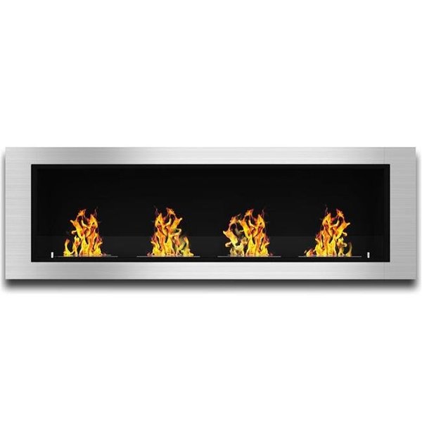Regal Flame Regal Flame ER8003-EF Luxe Recessed Ventless Bio Ethanol Wall Mounted Fireplace ER8003-EF